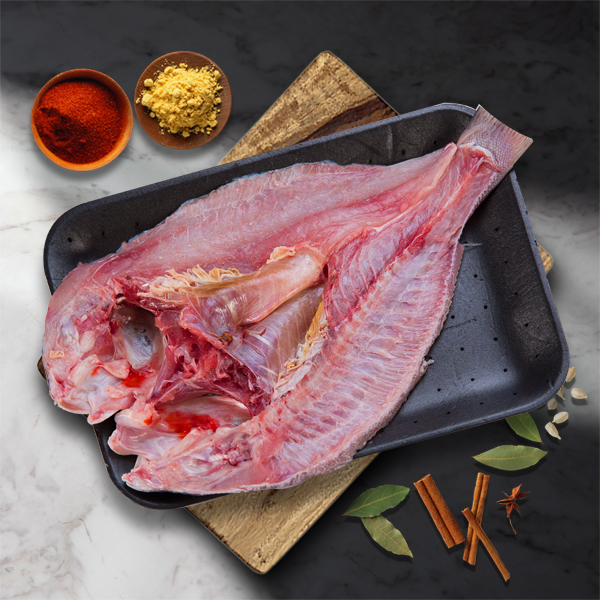 White Snapper Big - Cleaned Butterfly Cut/BBQ Cut  (Aprox 800gm/1 kg)